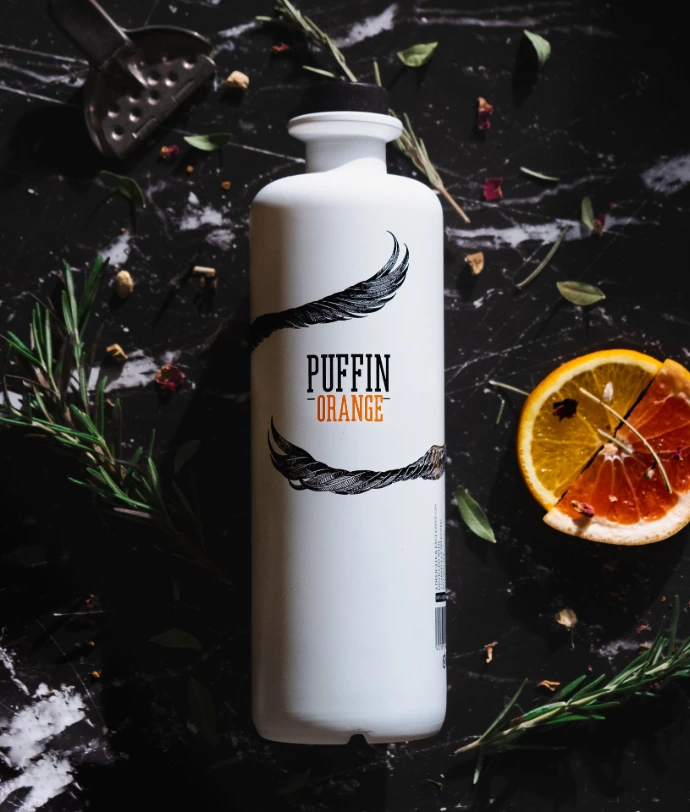 Puffin Gin Orange op basis van pompelmoes